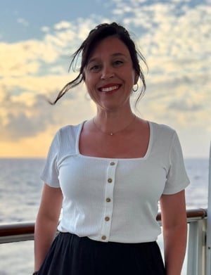 Jenny Zahm on boat